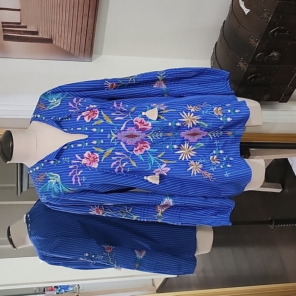 Nwt Johnny Was embroidered blouse size S - Picture 3 of 8